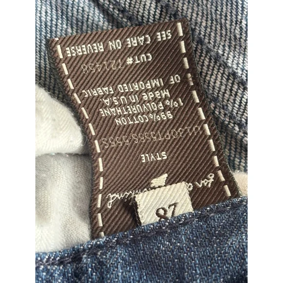 7 For All Mankind Women’s Size 28 The Lexie Petite Blue Medium Wash Flare Jeans - Picture 11 of 15